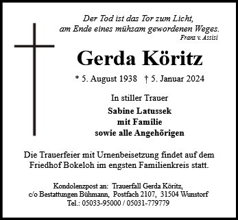 Profilbild von Gerda Köritz