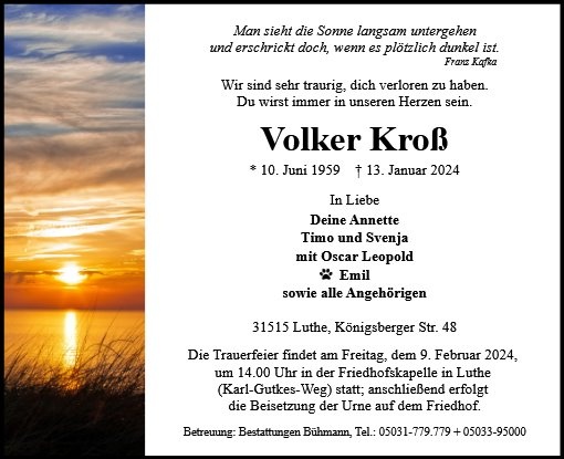 Profilbild von Volker Kroß