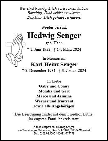 Profilbild von Hedwig Senger
