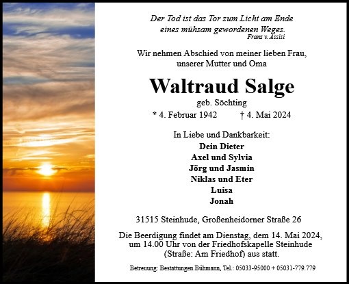 Profilbild von Waltraud Salge